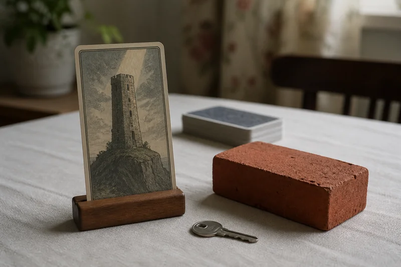 Карта Башня, один кирпич и ключ — основное значение карты Башня в Таро