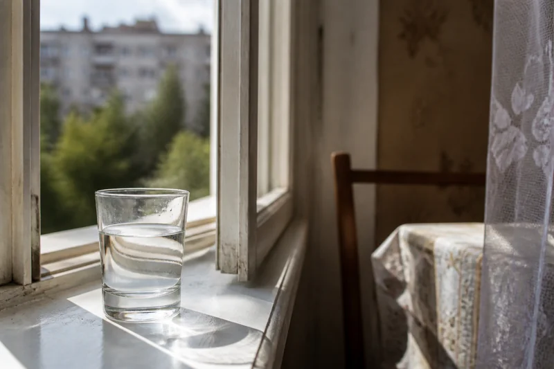 Вода и открытое окно после обряда