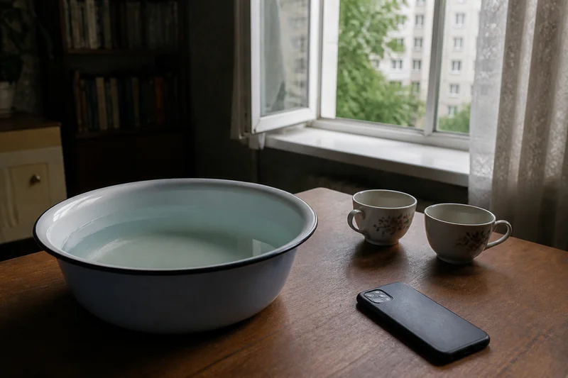 Прохладная вода, выключенный телефон, убранные чашки и открытое окно