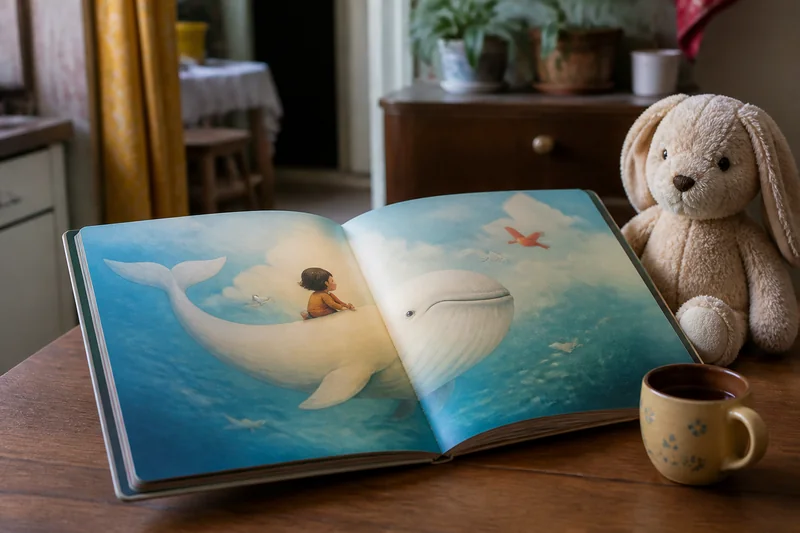 Книжка, игрушка и детская чашка для развития речи