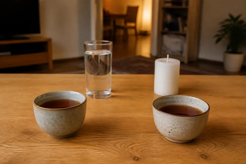 Две чашки, вода и свеча — смысл заговора на симпатию без людей в кадре